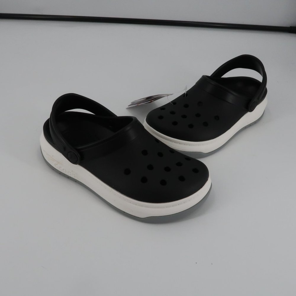 Crocs Black White Crocband Full Force Clog Size Men's 6 NWT - Picture 3 of 10